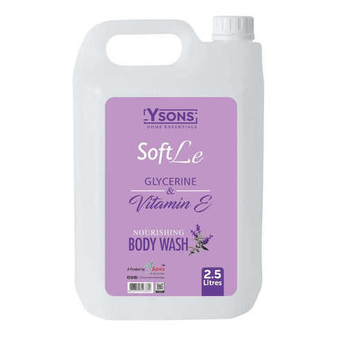 Ysons Soft Le Glycerine & Vitamin E body wash container on a white background