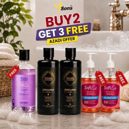 Buy 2 Shampoo Get 2 Handwash & 1 BodyWash - Y Sons Home Essentials