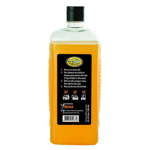 Mr. Bubbles Wash & Wax Car Shampoo - Y Sons Home Essentials