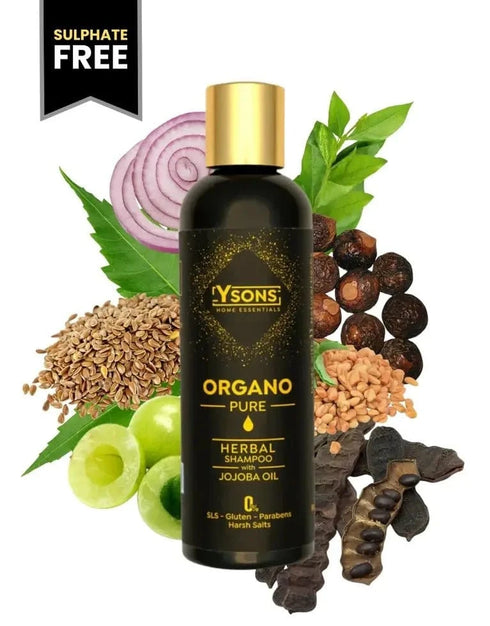 Organo Pure Herbal Shampoo - Anti Dandruff & Anti Hairfall - Y Sons Home Essentials