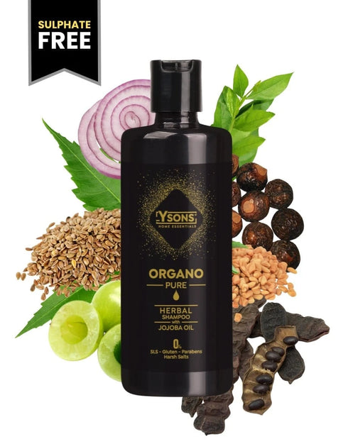 Organo Pure Herbal Shampoo - Anti Dandruff & Anti Hairfall - Y Sons Home Essentials