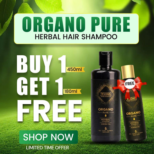 Organo Pure Herbal Shampoo - Anti Dandruff & Anti Hairfall - Y Sons Home Essentials