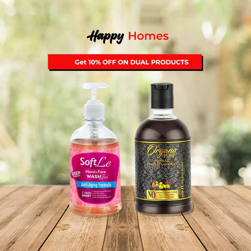 Organo Pure Herbal Shampoo + Sofle Hand & Face wash - Y Sons Home Essentials