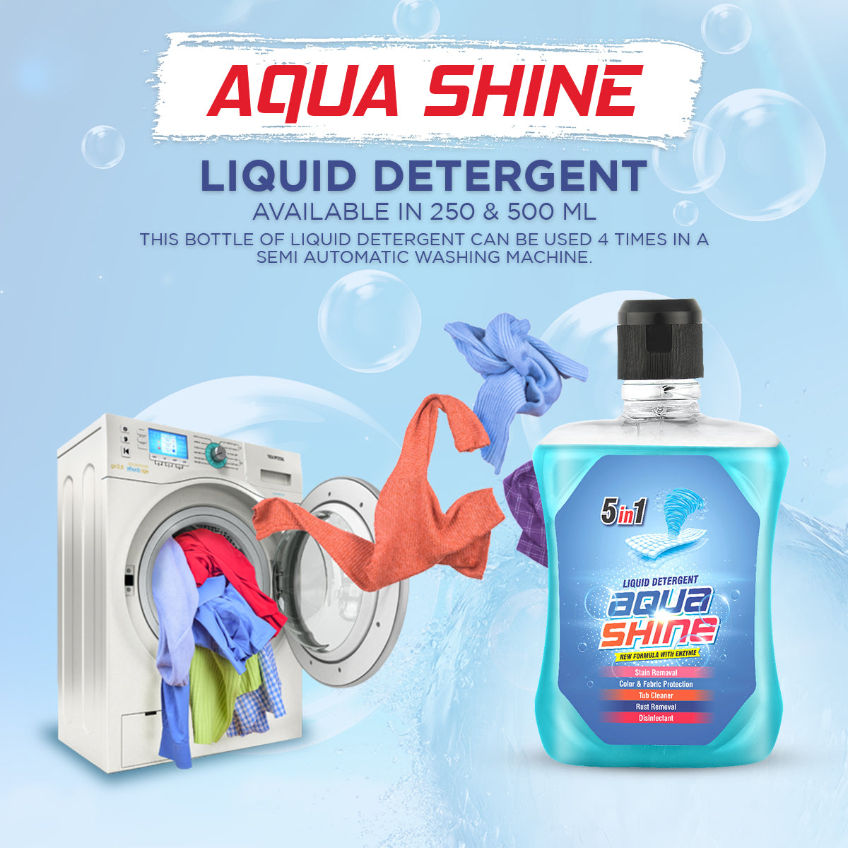 Aqua Shine Liquid Detergent in Pakistan – ysons